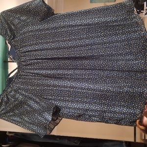 Lauren Conrad teal blouse with a hint of silver sparkle not over done s sm